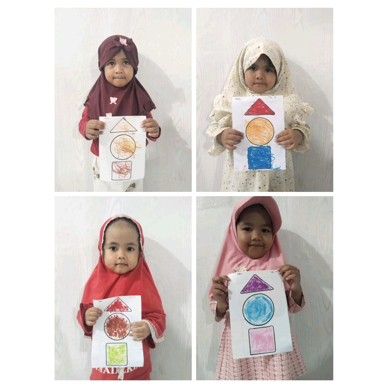 Mewarnai Bangun Datar Bersama Kakak Kelas Cendekia